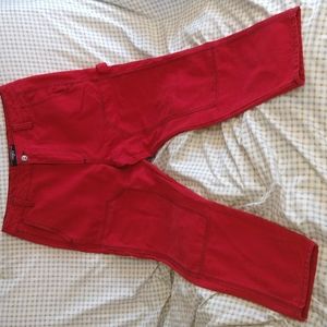 Forever 21 men's red canvas pants 33" x 30"